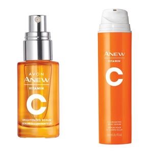 SOLD - NEW Avon Anew Vitamin C Face & Body Illuminating Serum Duo